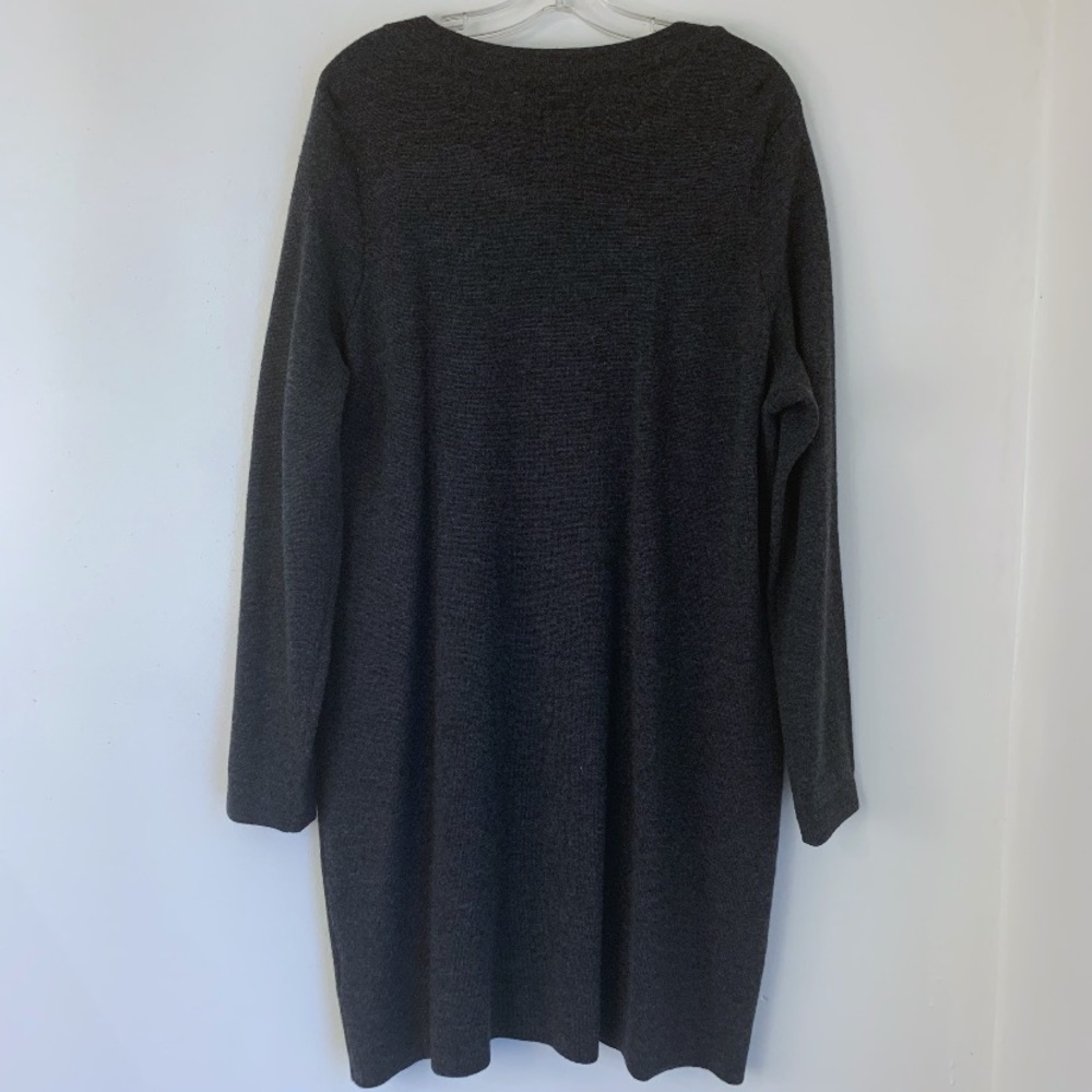Ellen Tracy Gray Cardigan Sweater - Picture 2 of 4